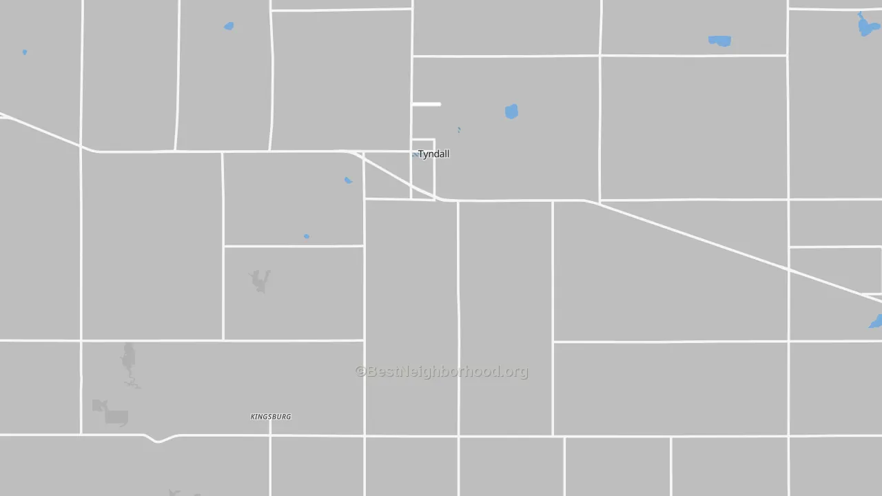 Transit Grade map of Bon Homme County, SD