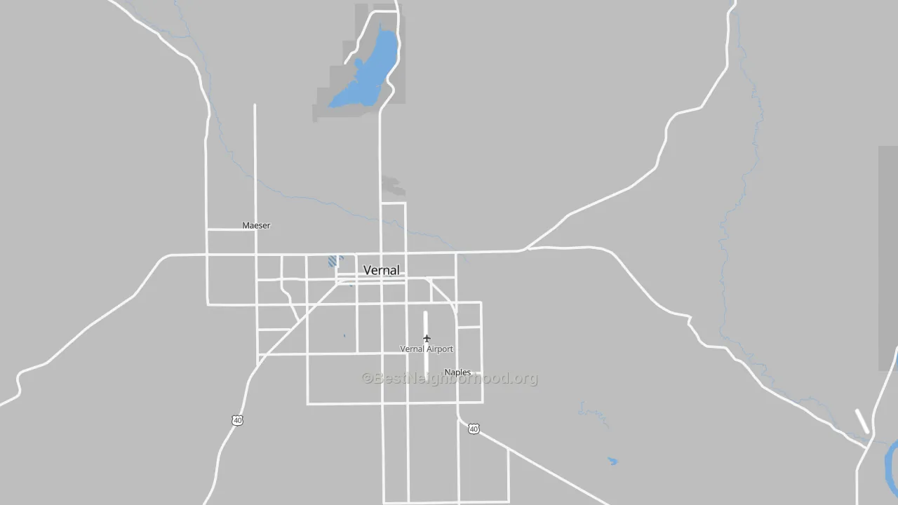 Transit Grade map of Bonanza, UT