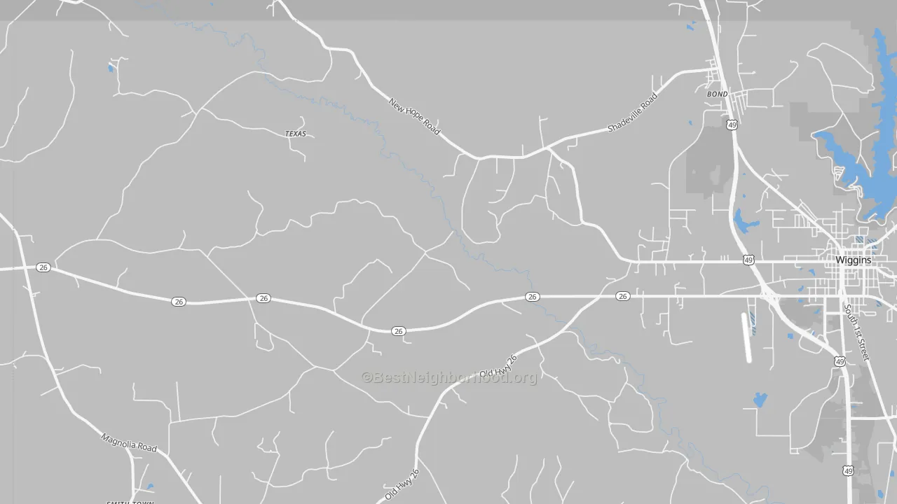 Transit Grade map of Bond, MS
