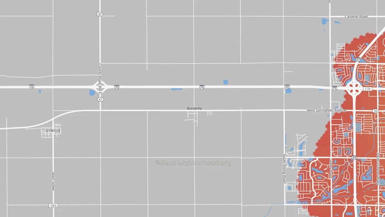 Transit Grade map of Bondville, IL