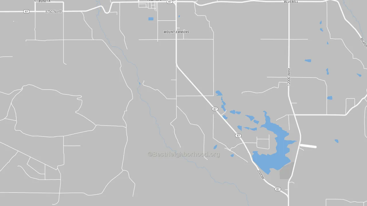 Transit Grade map of Boneta, UT