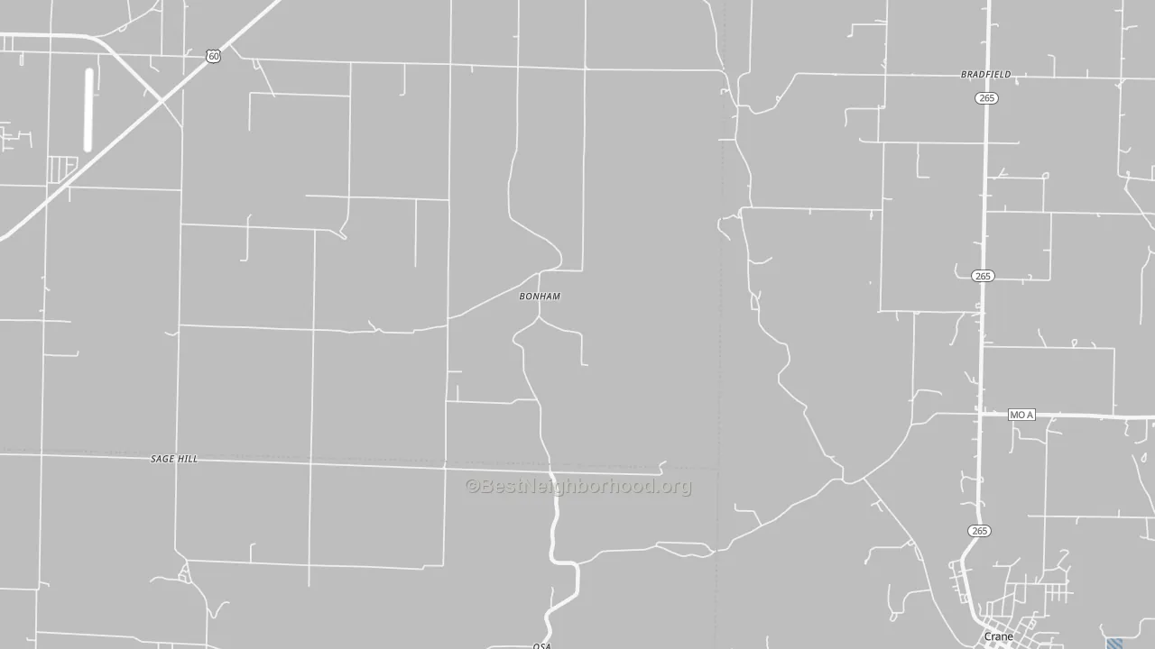 Transit Grade map of Bonham, MO