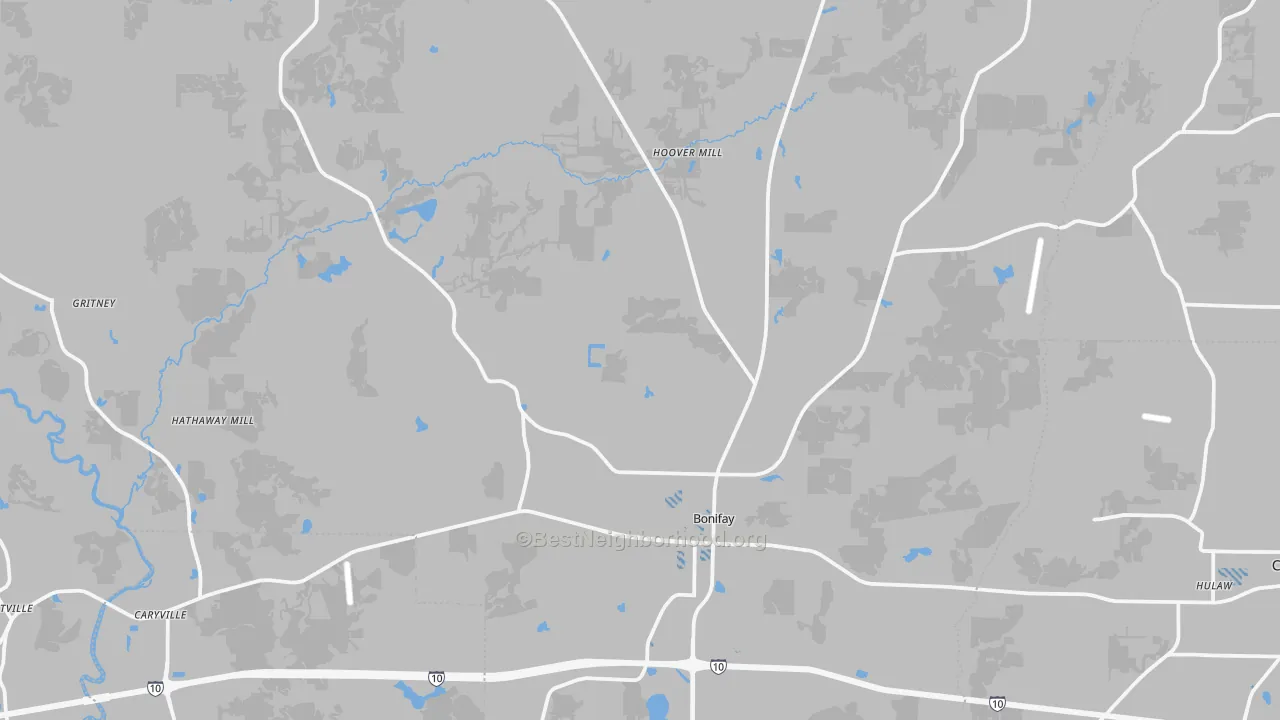 Transit Grade map of Bonifay, FL