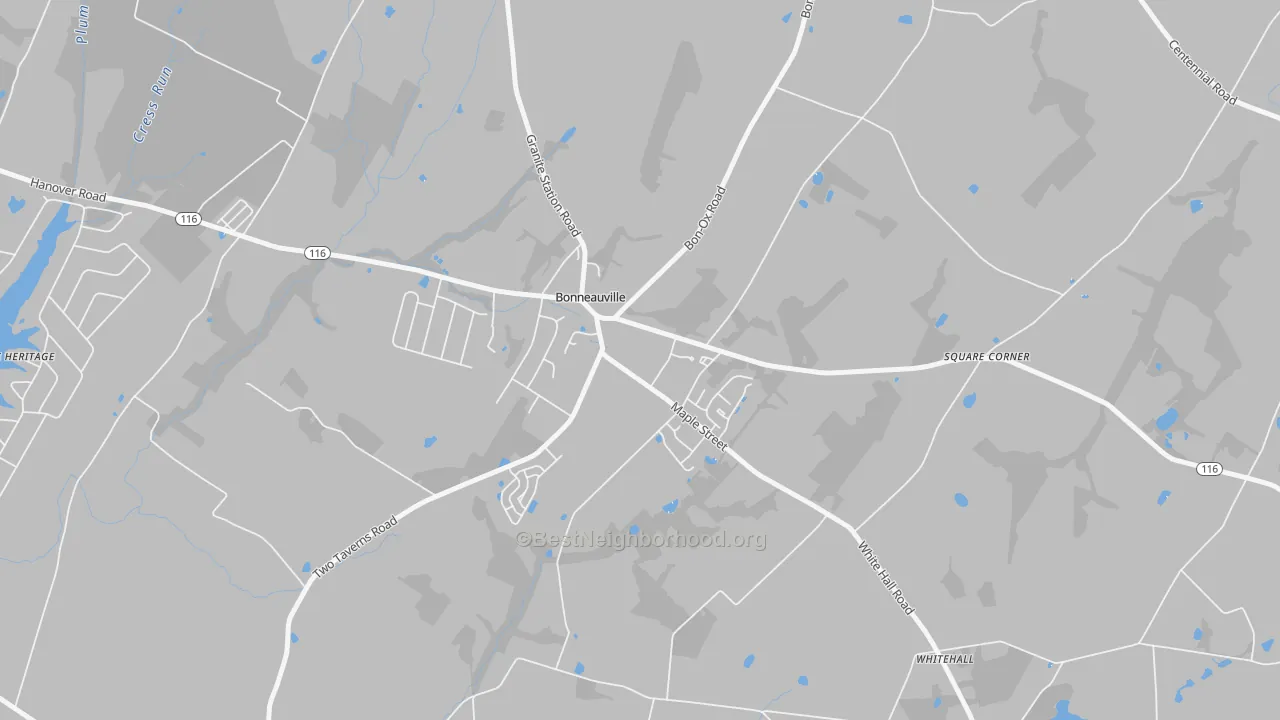 Transit Grade map of Bonneauville, PA