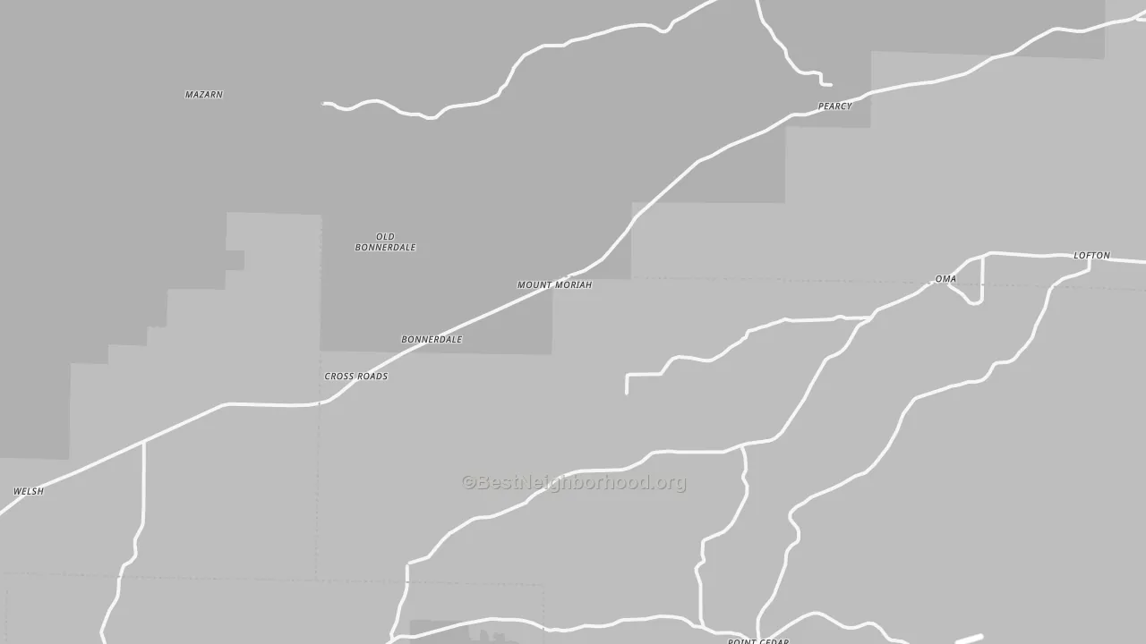 Transit Grade map of Bonnerdale, AR