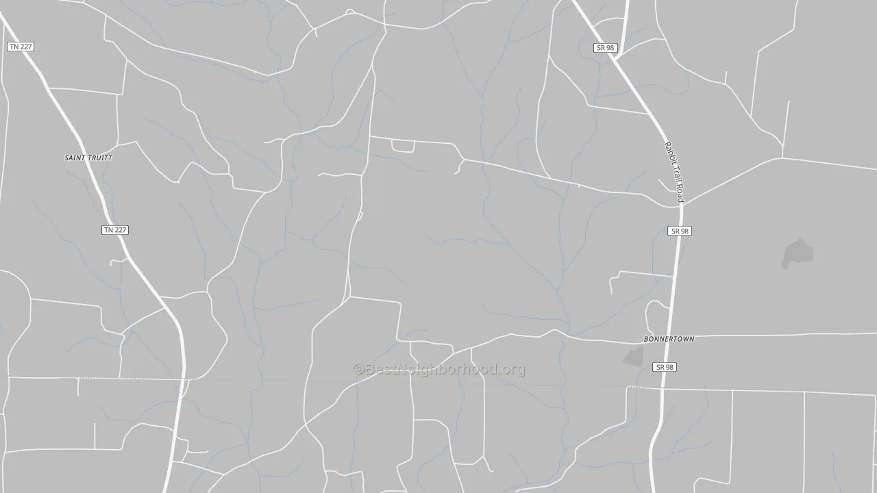 Transit Grade map of Bonnertown, TN