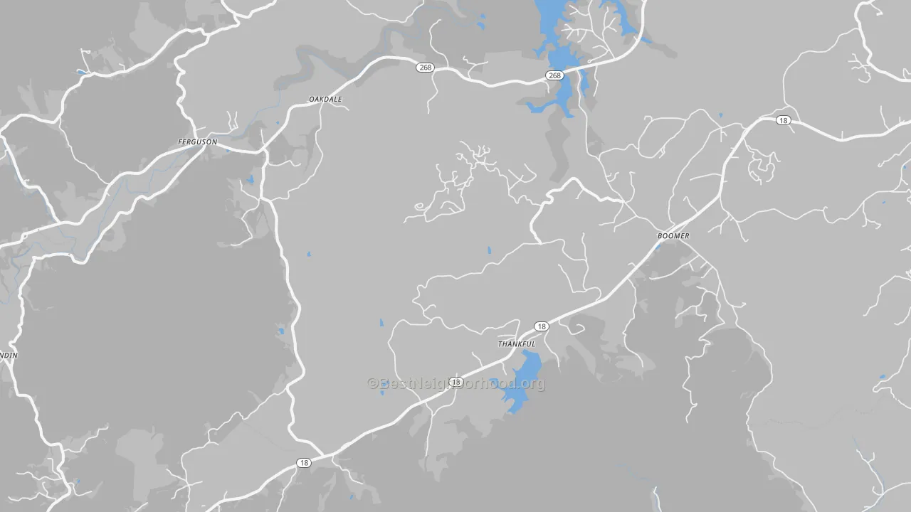 Transit Grade map of Boomer, NC