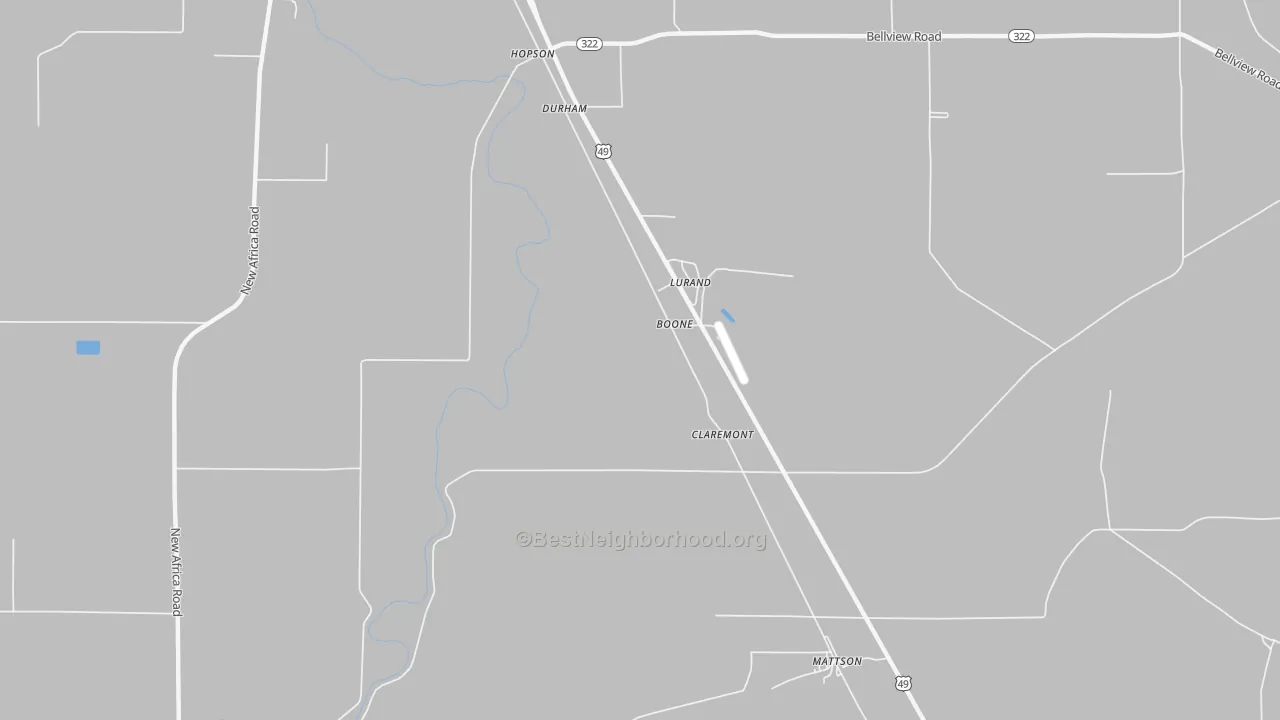 Transit Grade map of Boone, MS