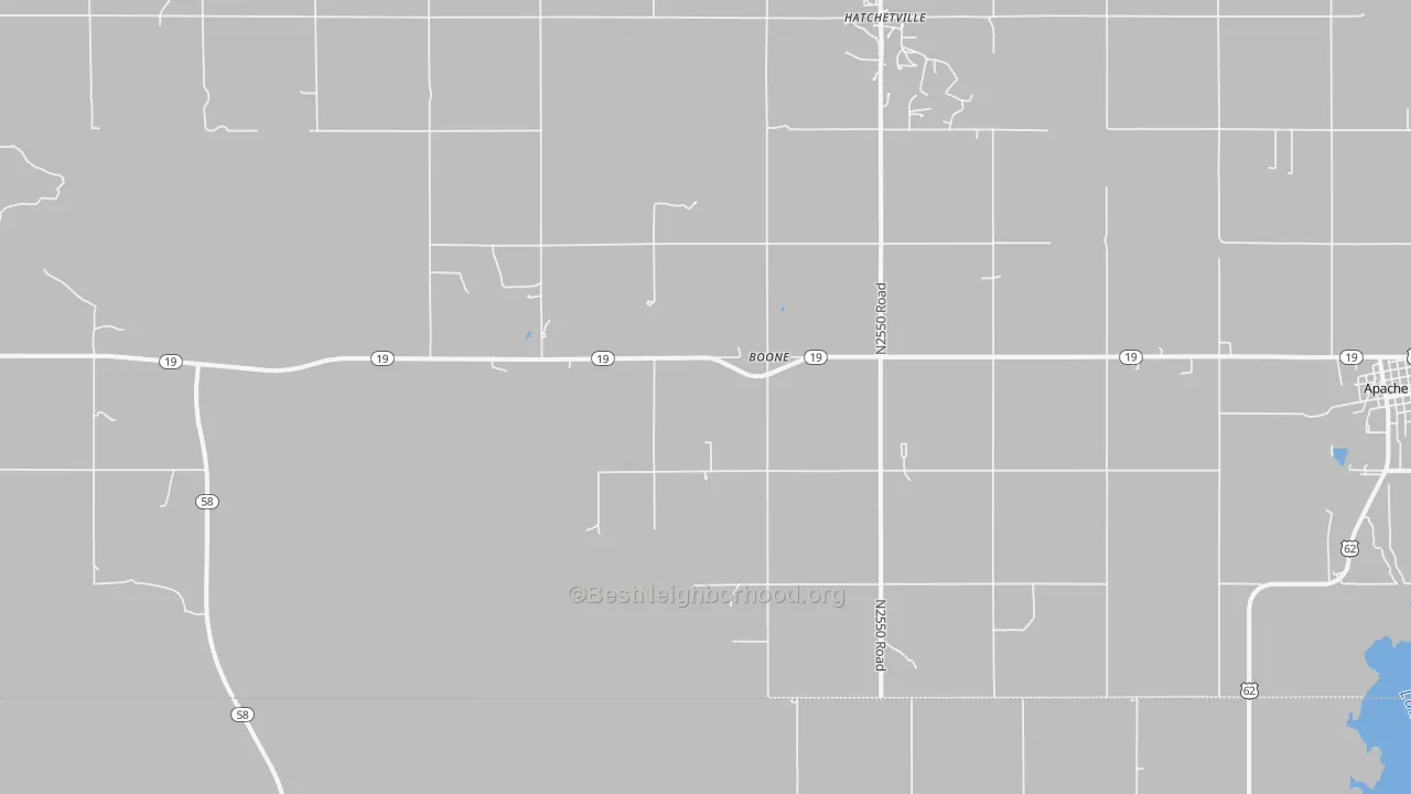 Transit Grade map of Boone, OK