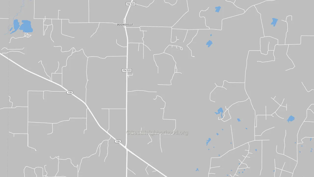 Transit Grade map of Boonsville, TX
