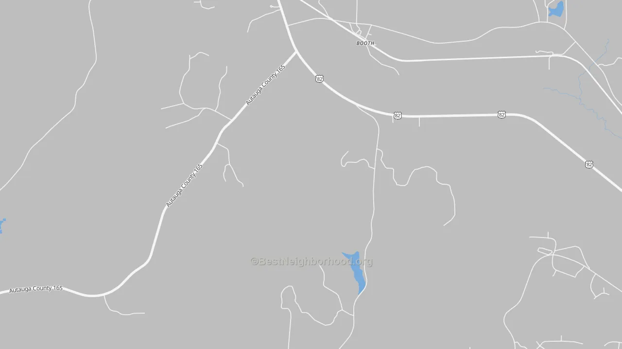 Transit Grade map of Booth, AL