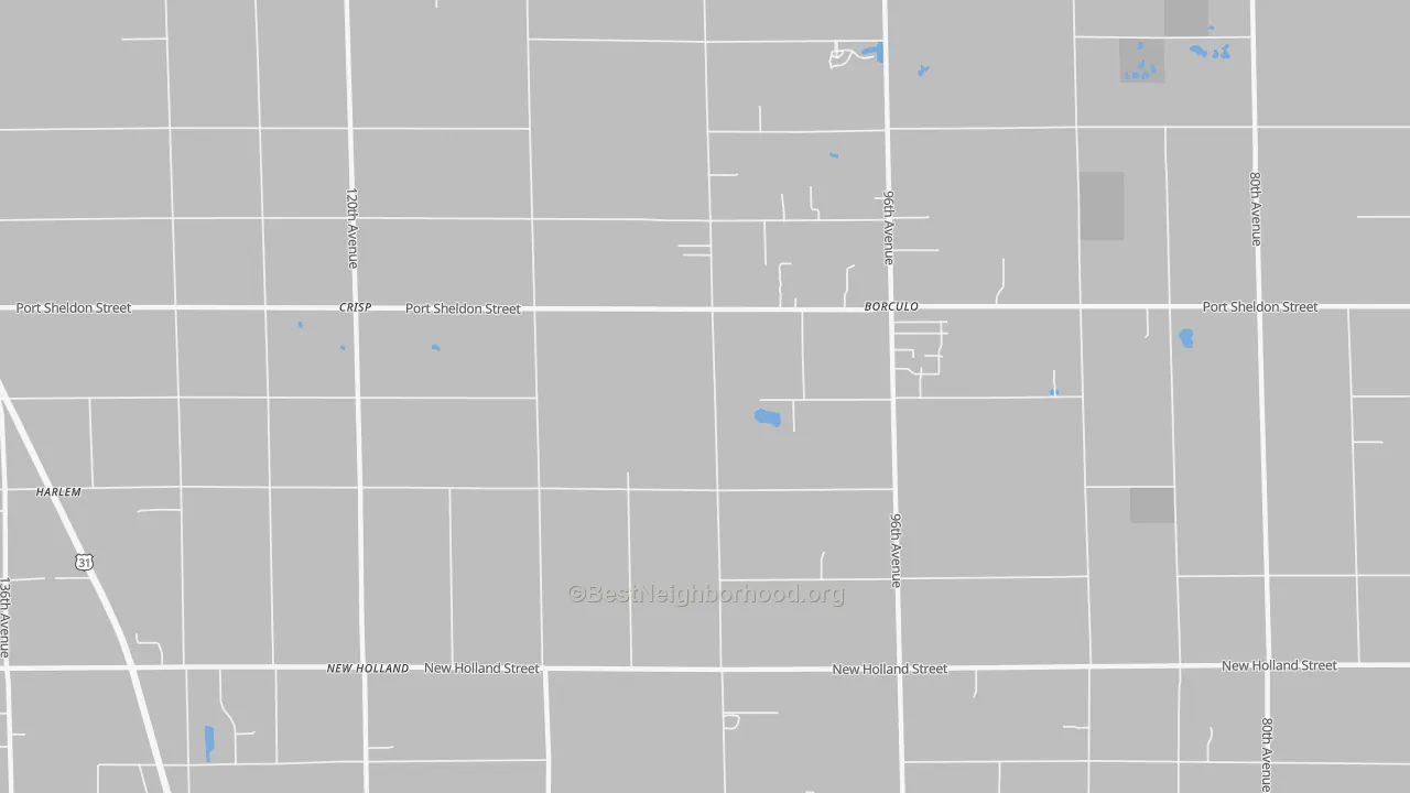 Transit Grade map of Borculo, MI