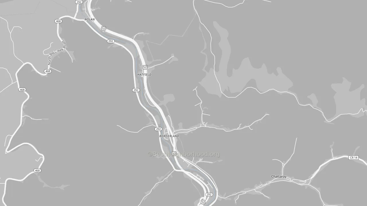 Transit Grade map of Borderland, WV