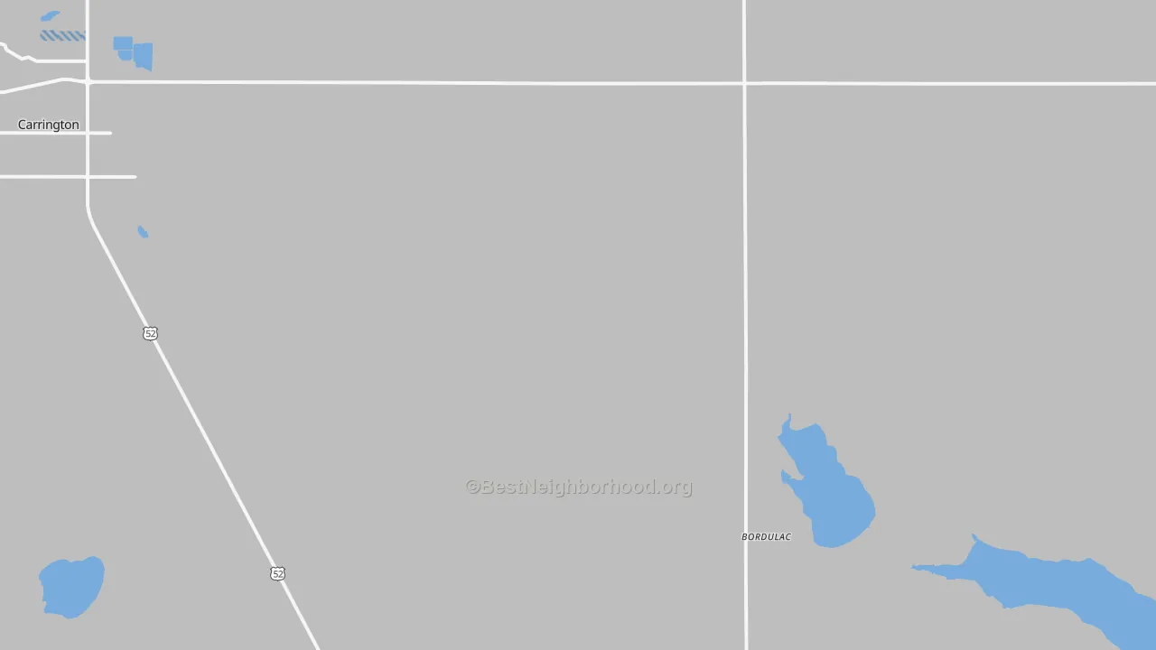 Transit Grade map of Bordulac, ND