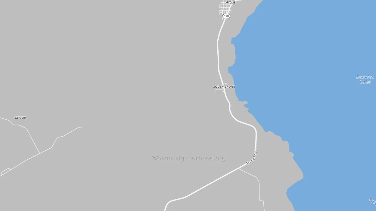 Transit Grade map of Borosolvay, CA