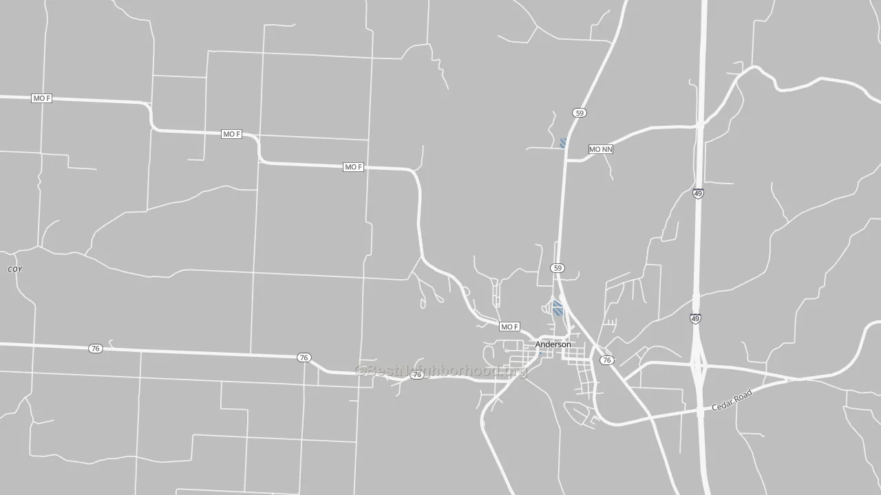 Transit Grade map of Bosky Dell, MO