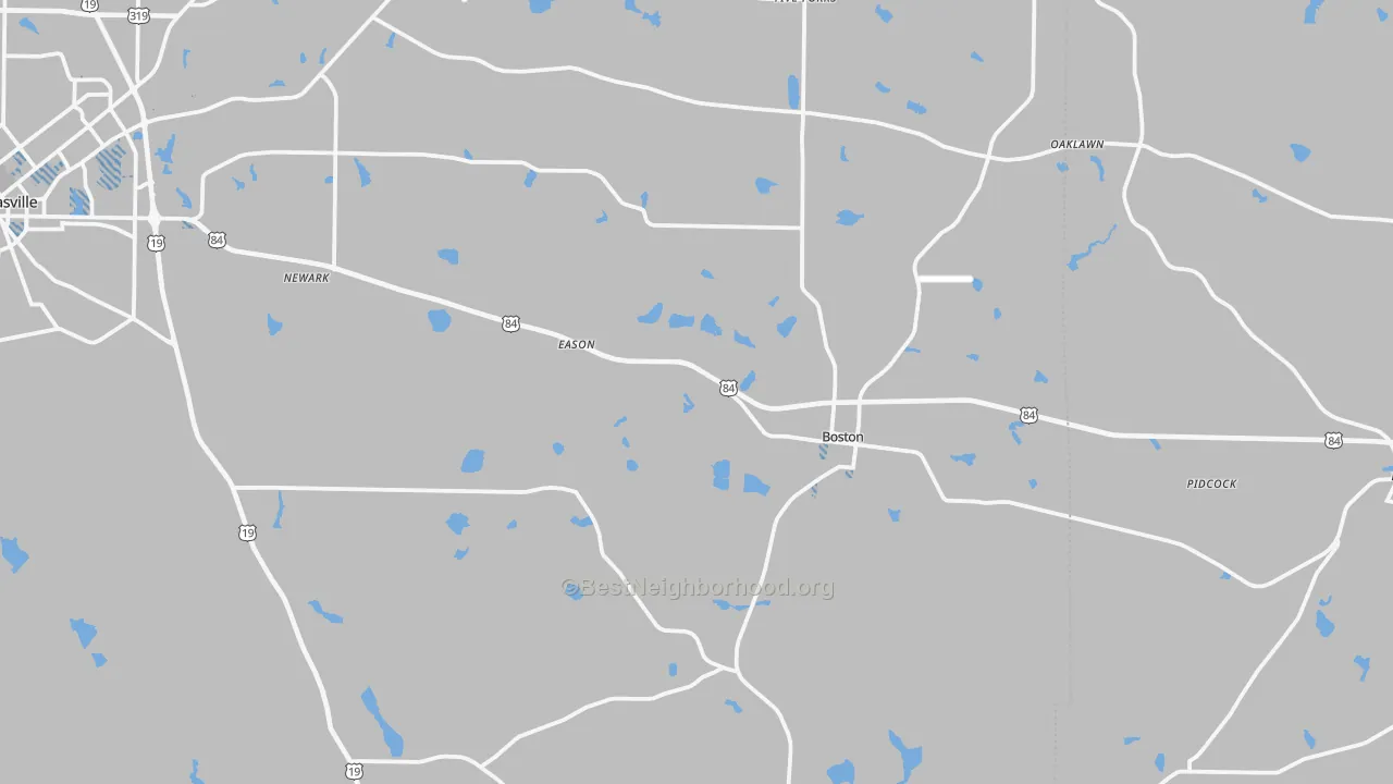 Transit Grade map of Boston, GA