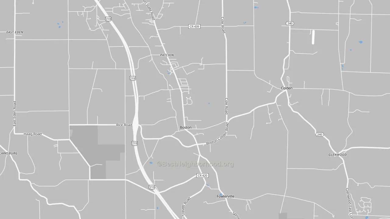 Transit Grade map of Boston, NY