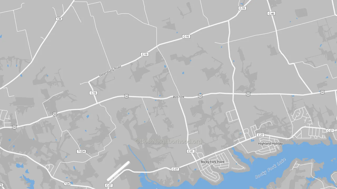 Transit Grade map of Boston, OH