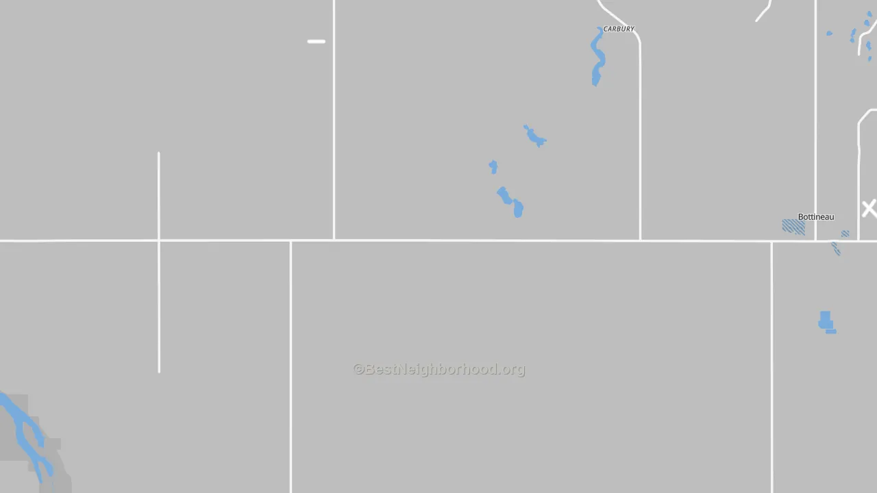 Transit Grade map of Bottineau County, ND