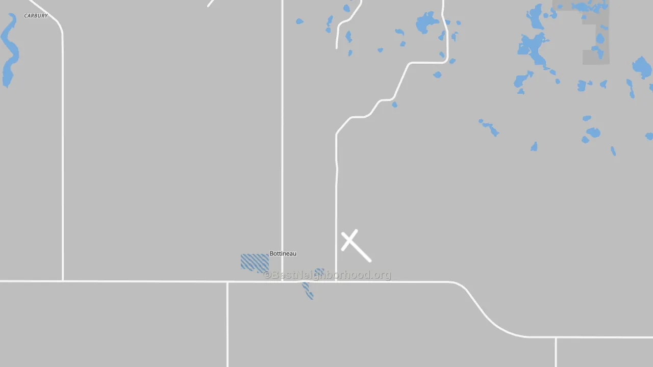 Transit Grade map of Bottineau, ND