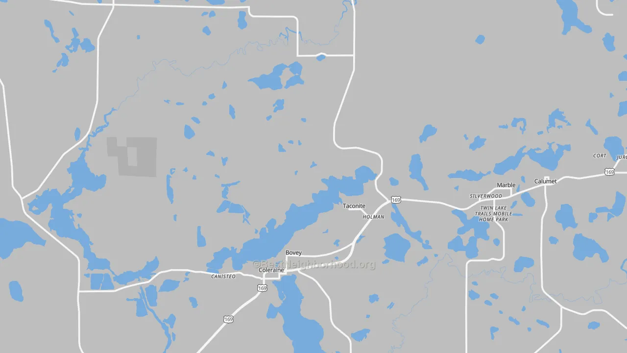 Transit Grade map of Bovey, MN