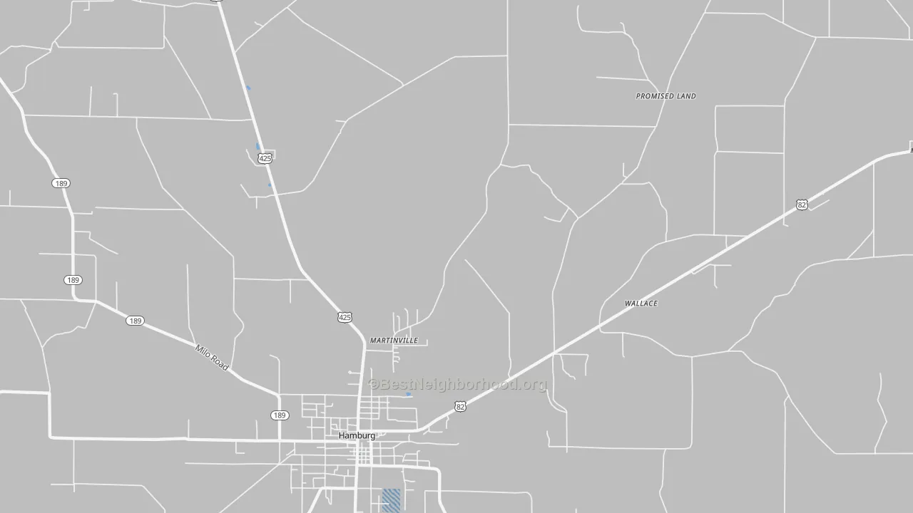 Transit Grade map of Bovine, AR