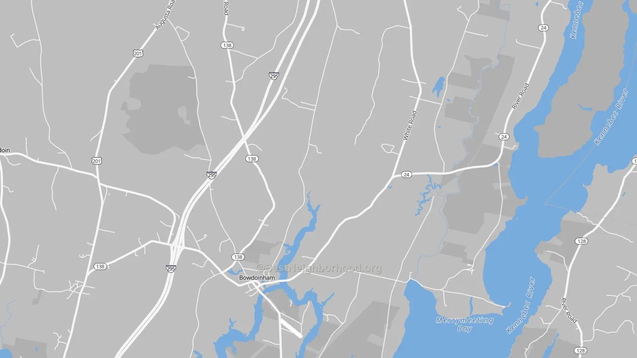 Transit Grade map of Bowdoinham, ME