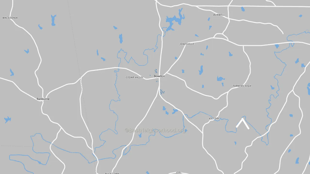 Transit Grade map of Bowdon, GA