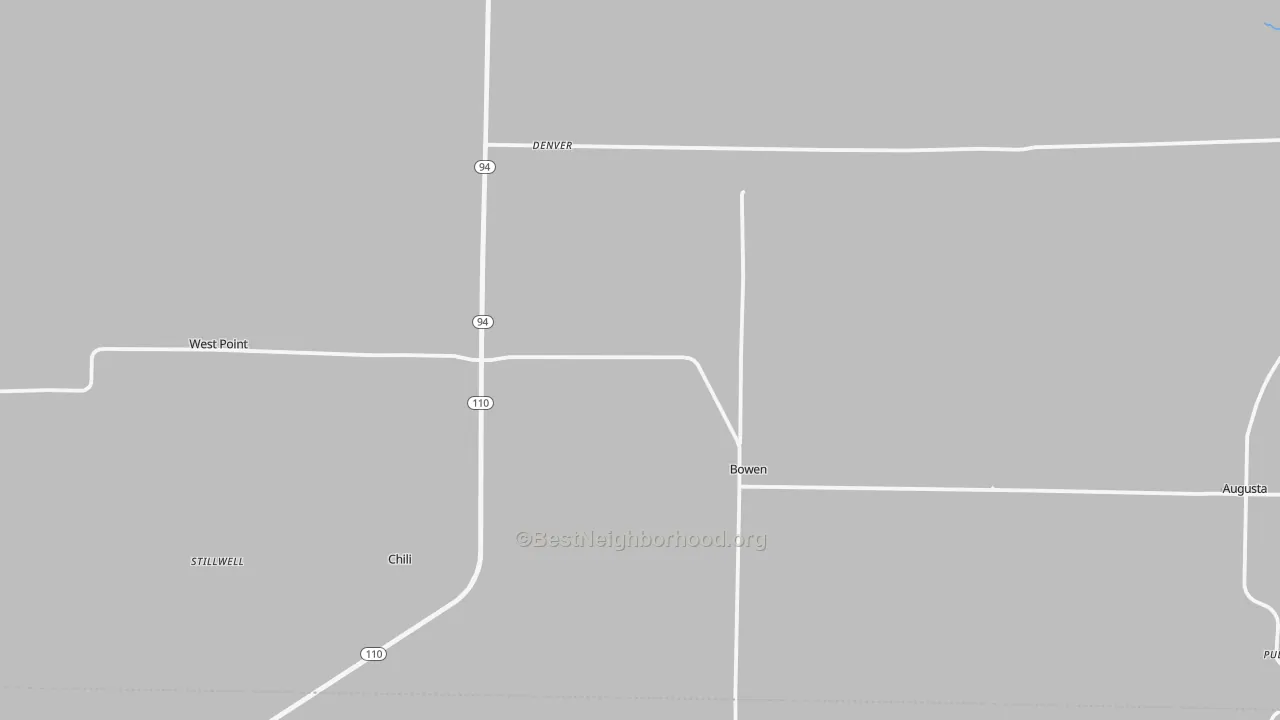 Transit Grade map of Bowen, IL