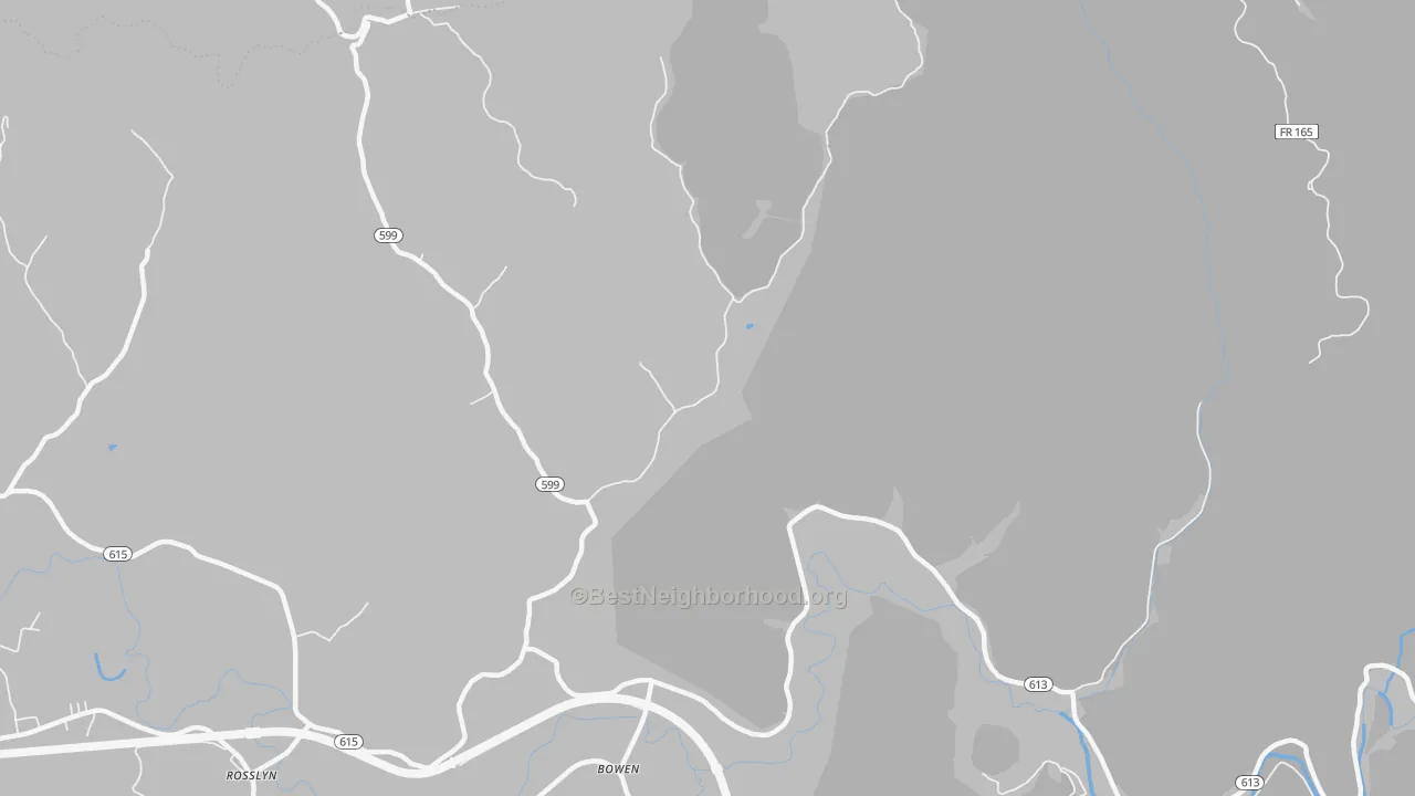 Transit Grade map of Bowen, KY