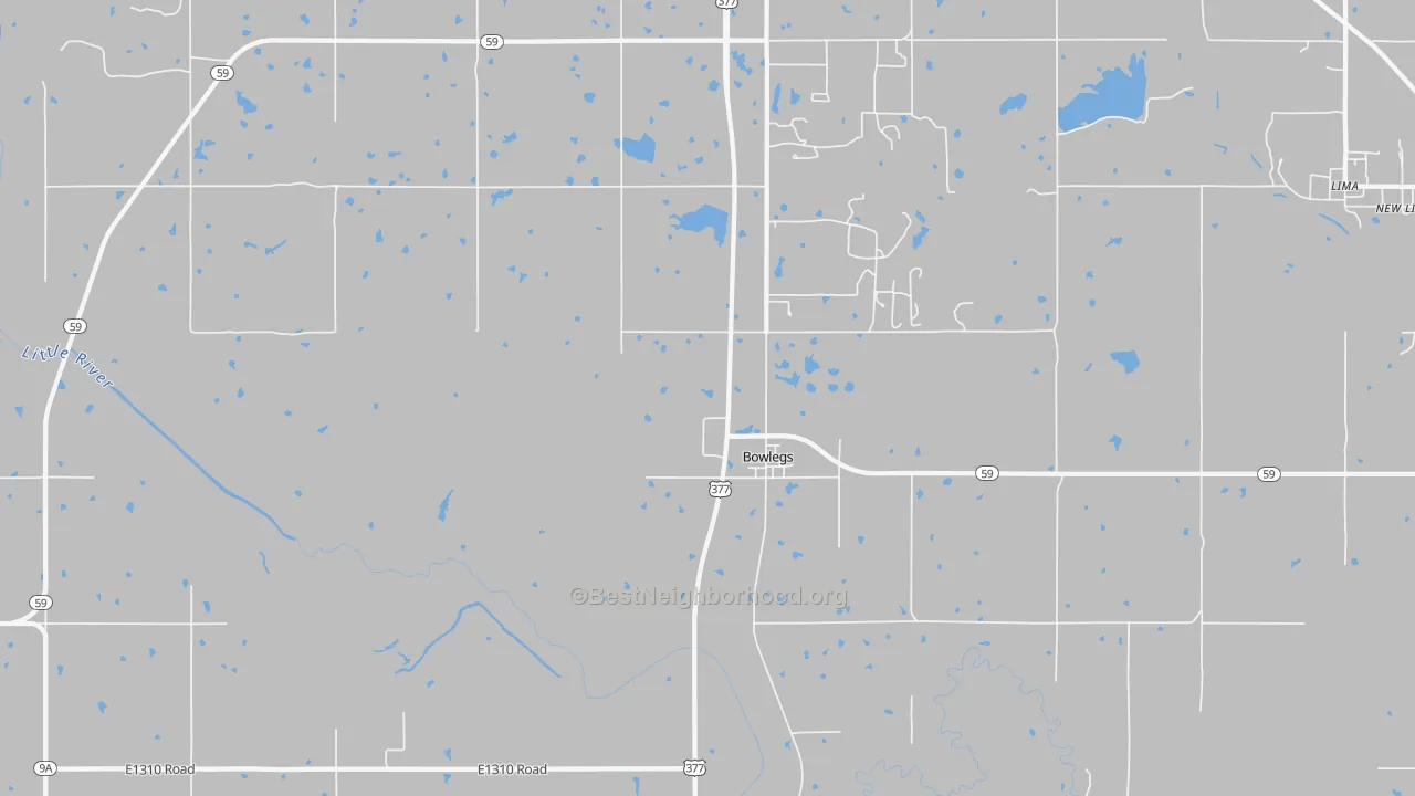 Transit Grade map of Bowlegs, OK