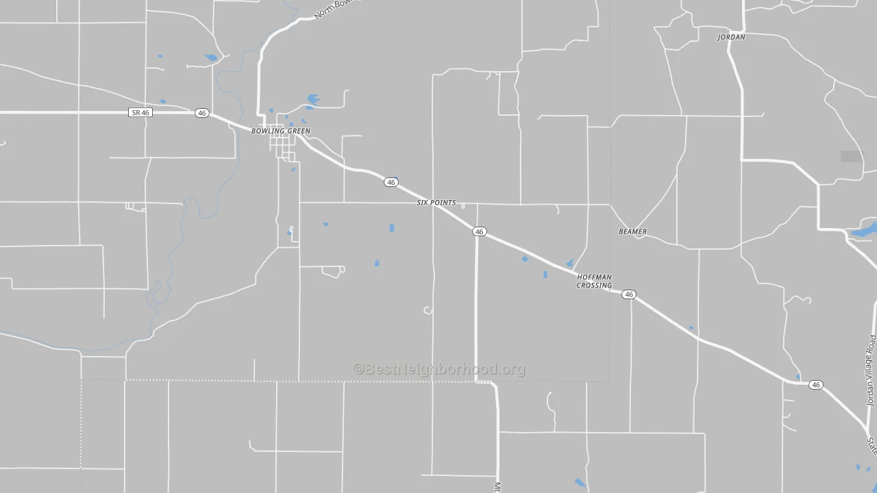 Transit Grade map of Bowling Green, IN