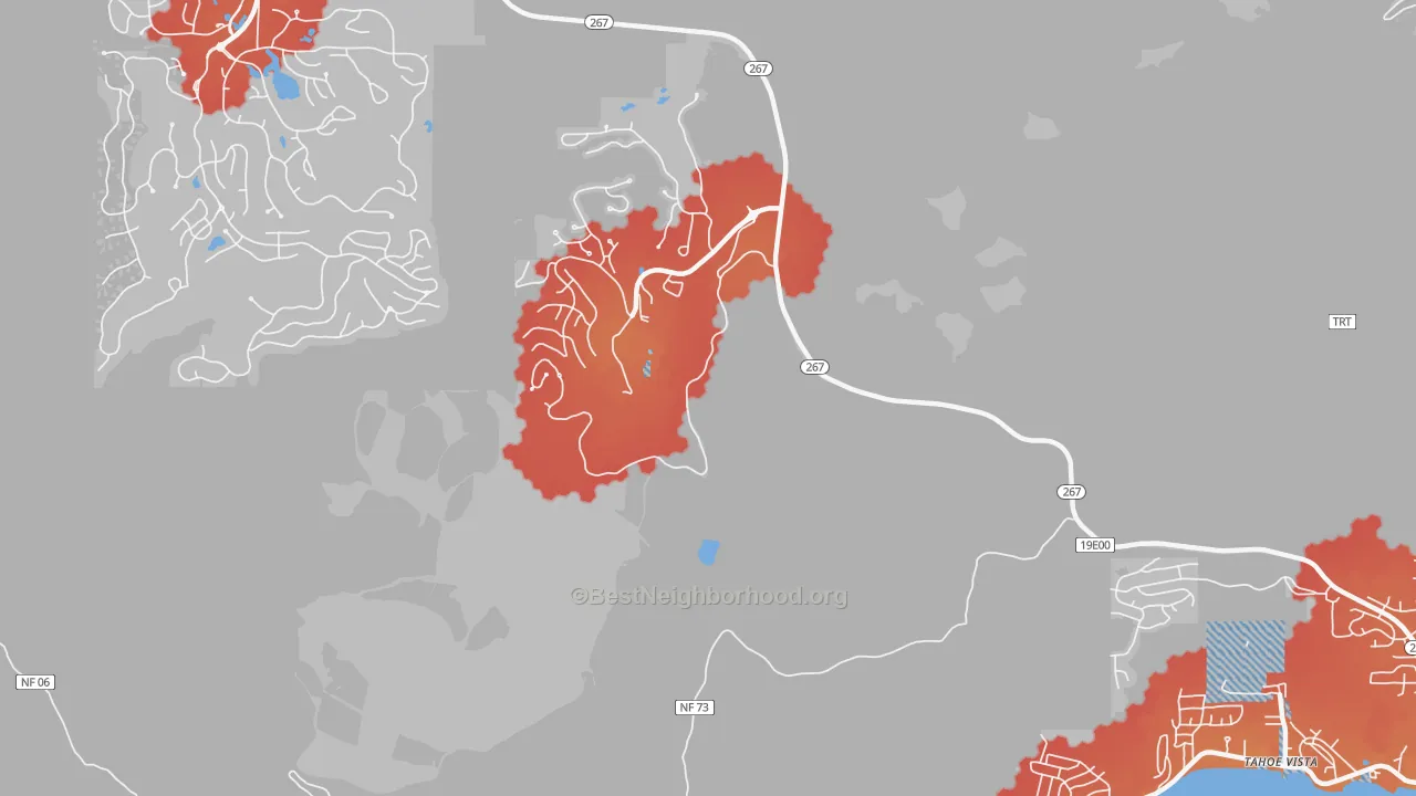 Transit Grade map of Bowman, CA