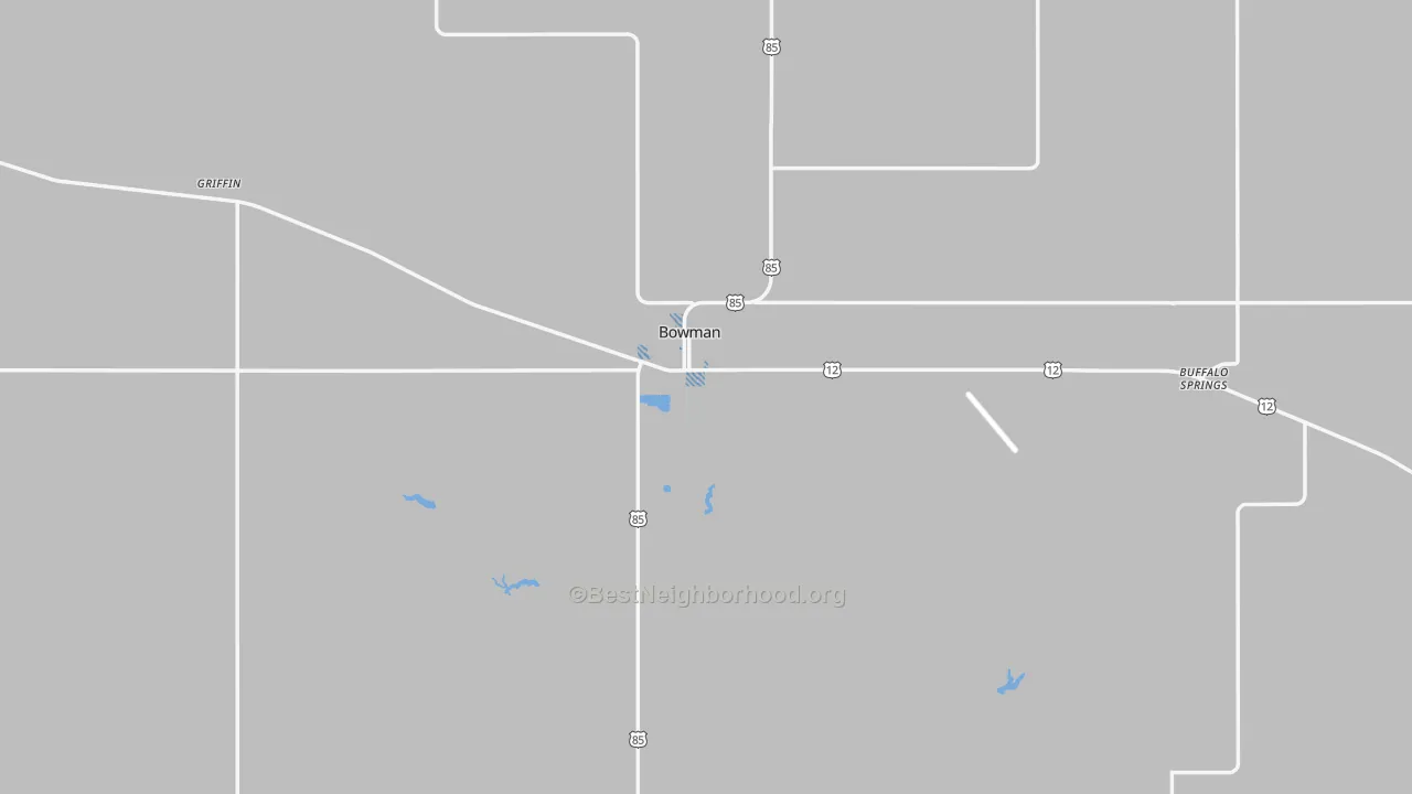 Transit Grade map of Bowman County, ND