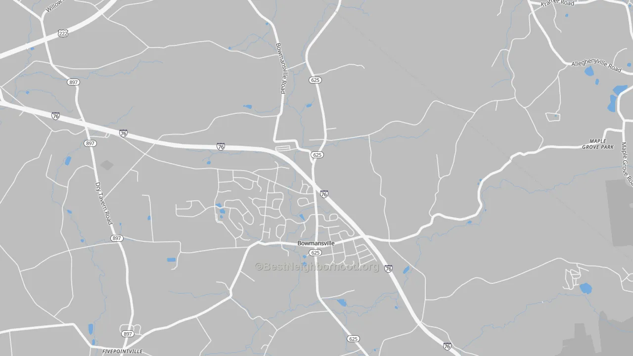 Transit Grade map of Bowmansville, PA
