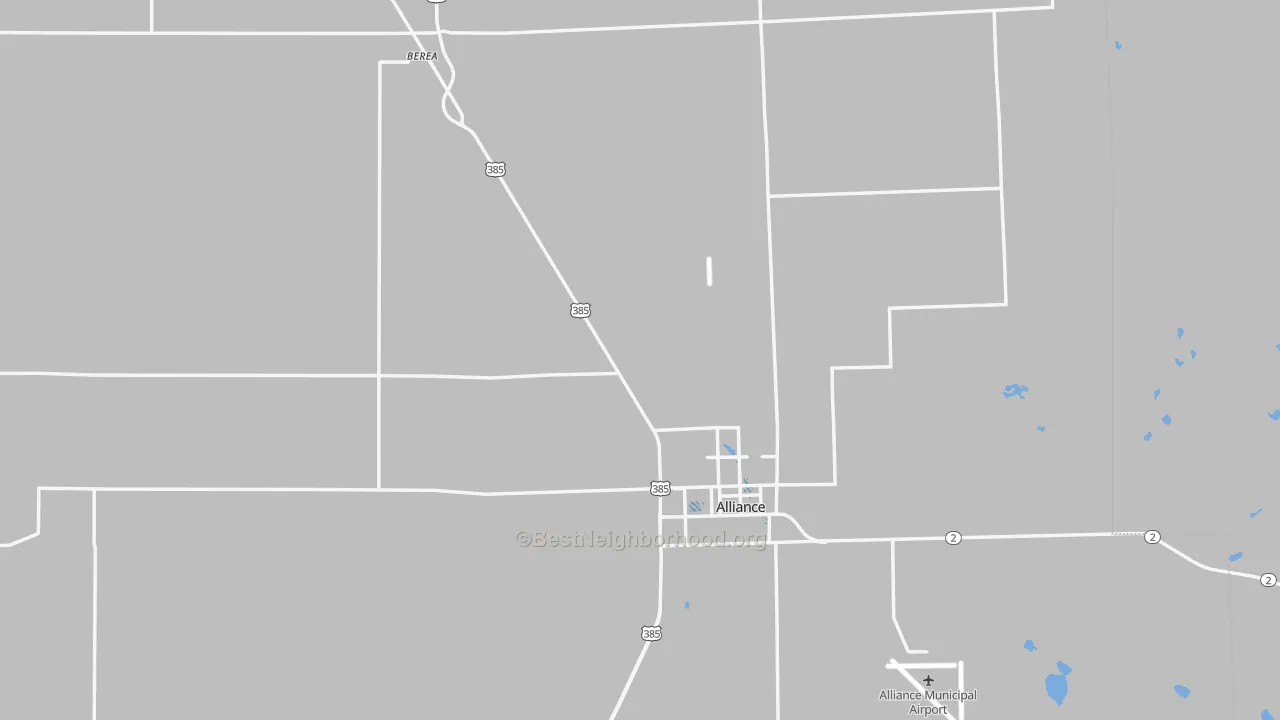 Transit Grade map of Box Butte County, NE