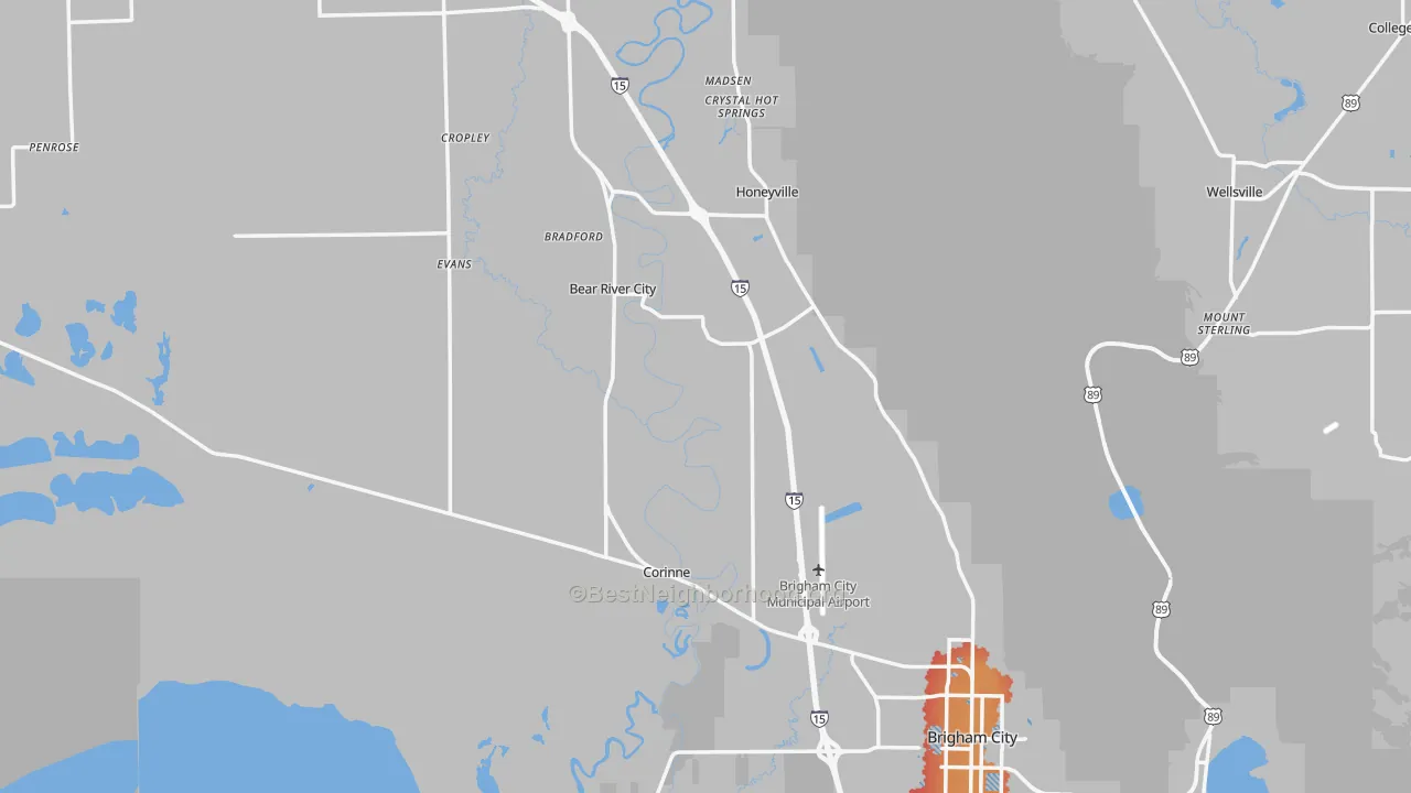 Transit Grade map of Box Elder County, UT