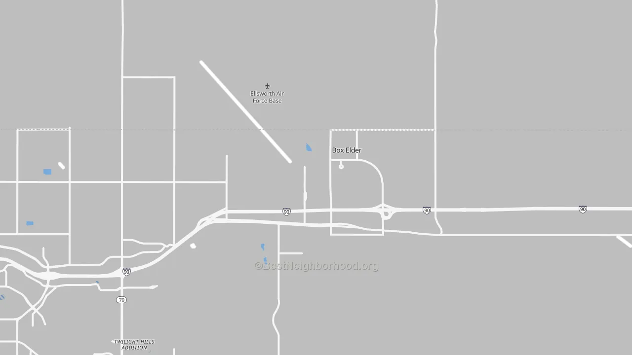 Transit Grade map of Box Elder, SD