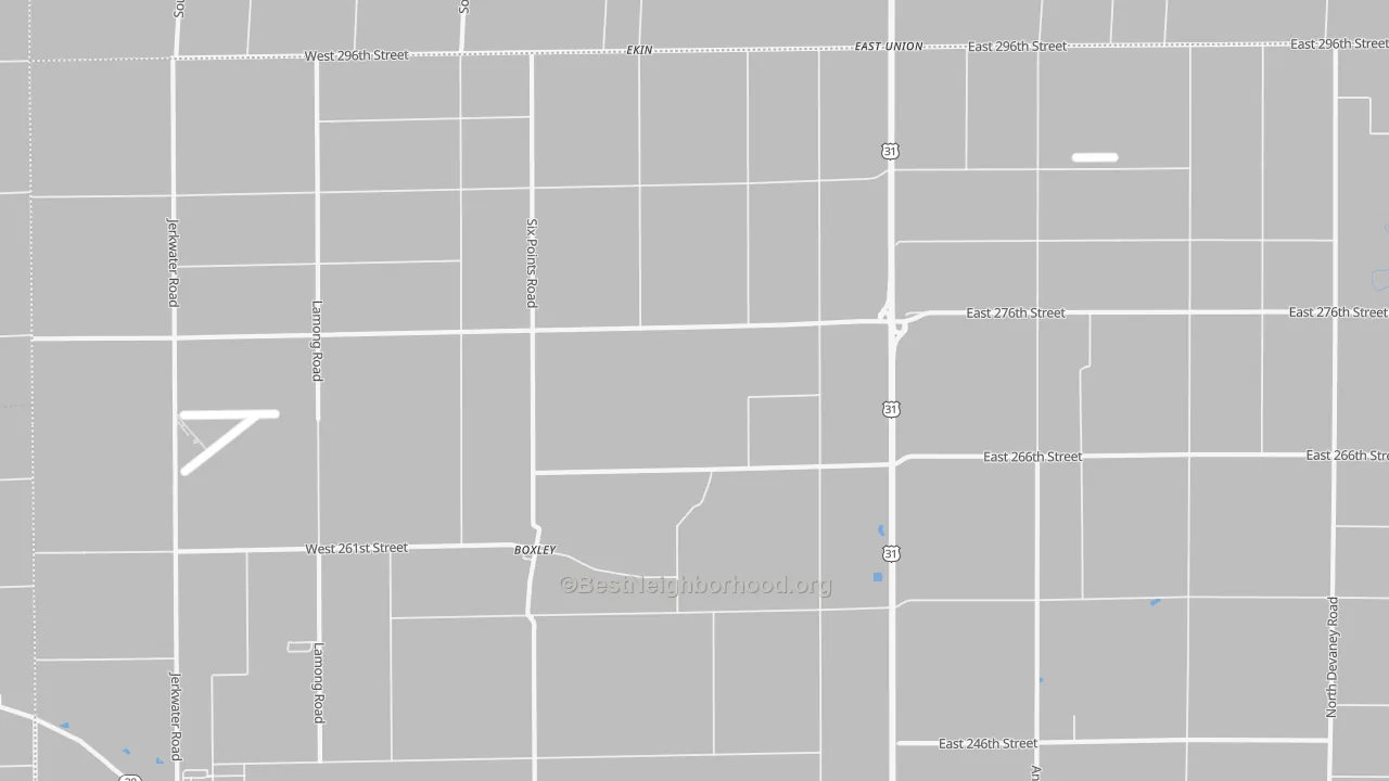 Transit Grade map of Boxley, IN