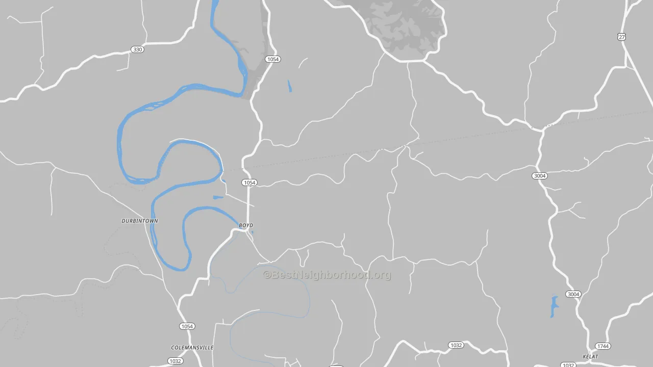 Transit Grade map of Boyd, KY