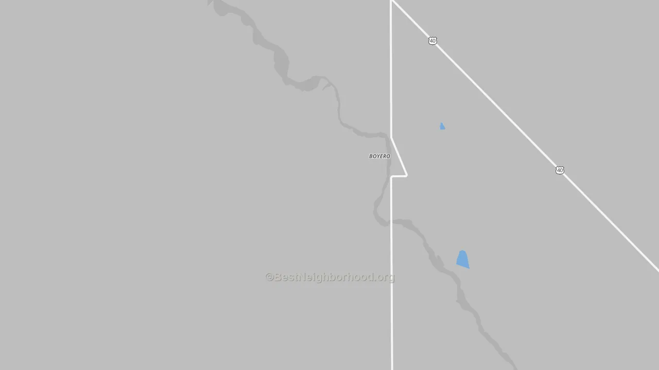 Transit Grade map of Boyero, CO