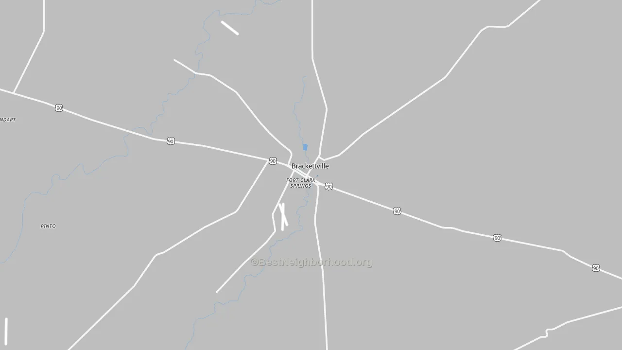 Transit Grade map of Brackettville, TX
