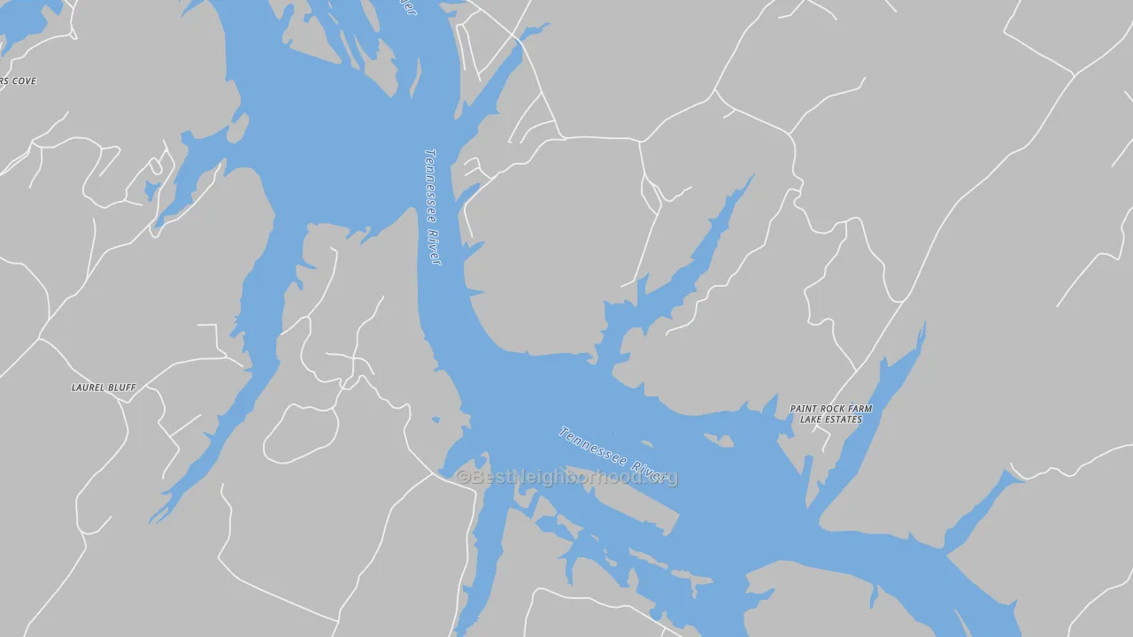 Transit Grade map of Bradbury, TN
