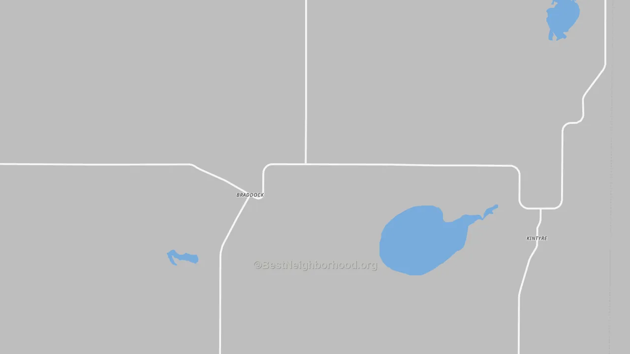 Transit Grade map of Braddock, ND