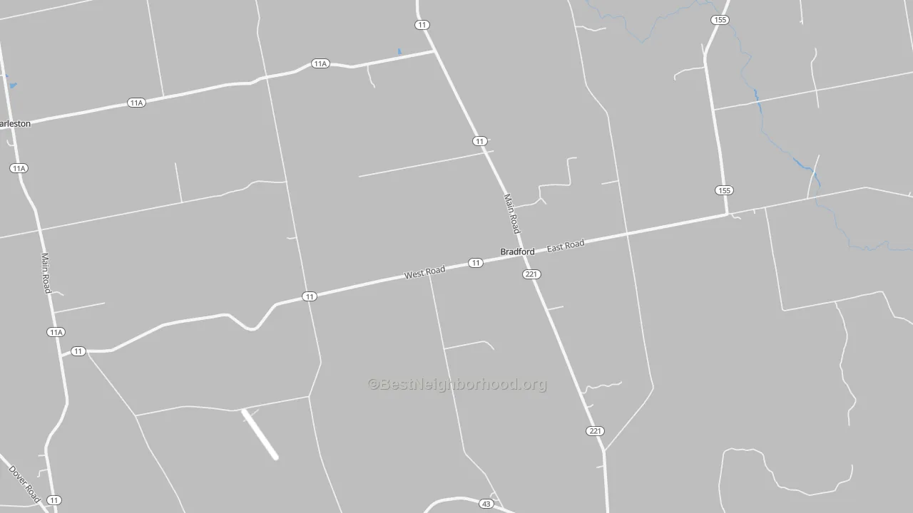 Transit Grade map of Bradford, ME