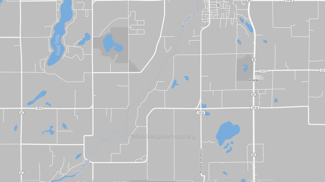 Transit Grade map of Bradford, MN