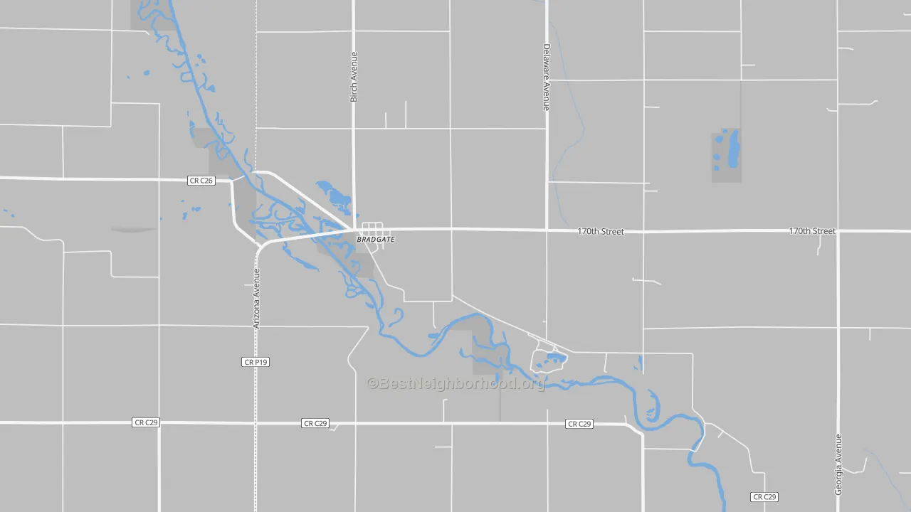 Transit Grade map of Bradgate, IA