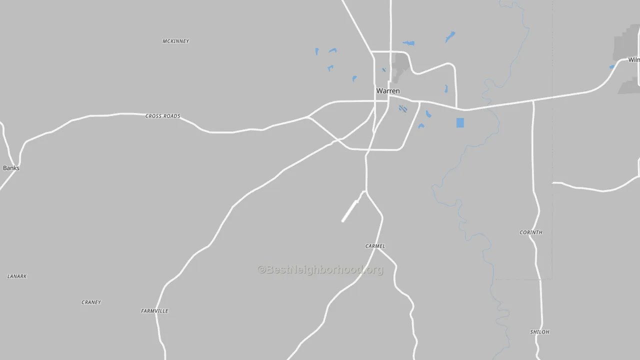 Transit Grade map of Bradley County, AR