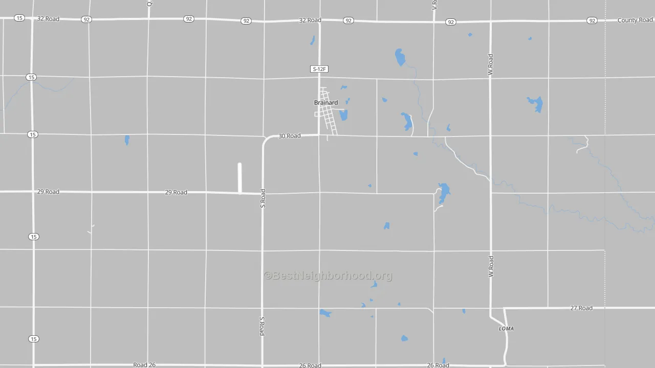 Transit Grade map of Brainard, NE